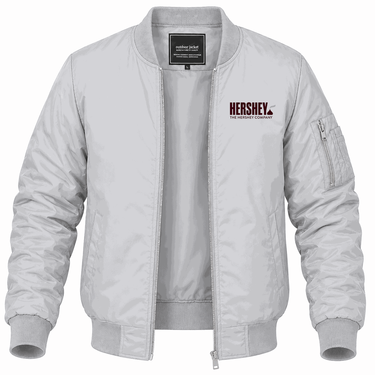 Men's Hershey Lightweight Bomber Jacket - Gray