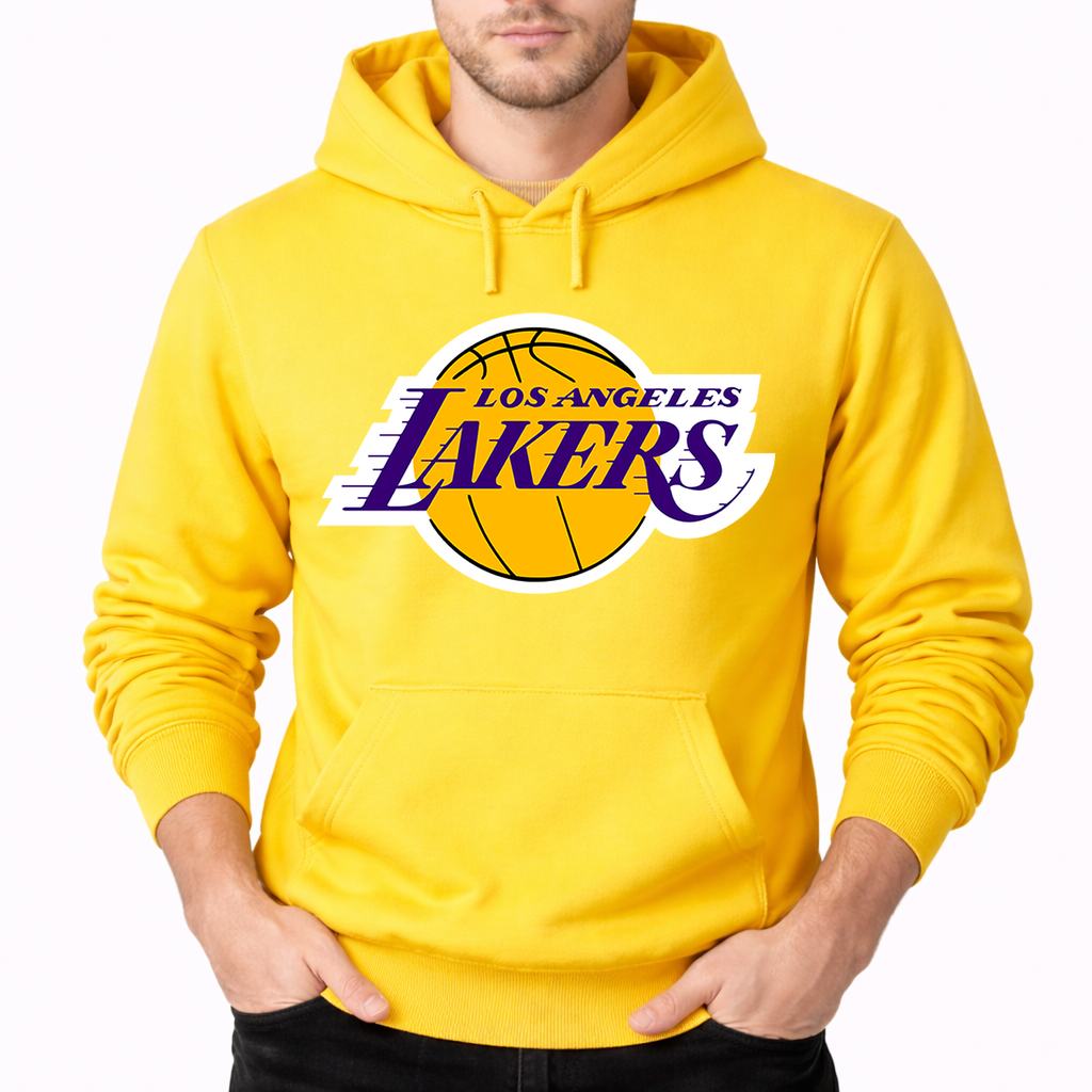 Men's Los Angeles Lakers Pullover Hoodie - Yellow
