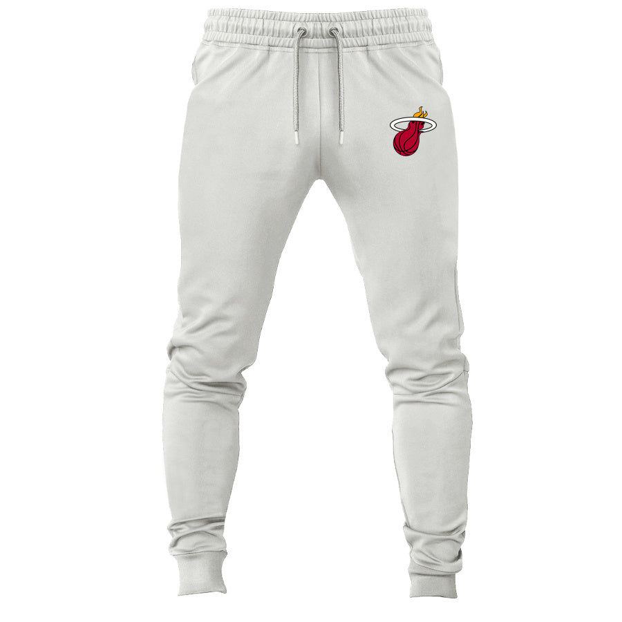 Miami Heat joggers sweatpants - White