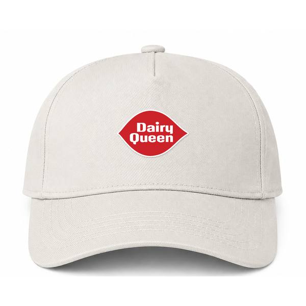 Dairy Queen Logo Version 2 Beige Dad Baseball Cap Hat
