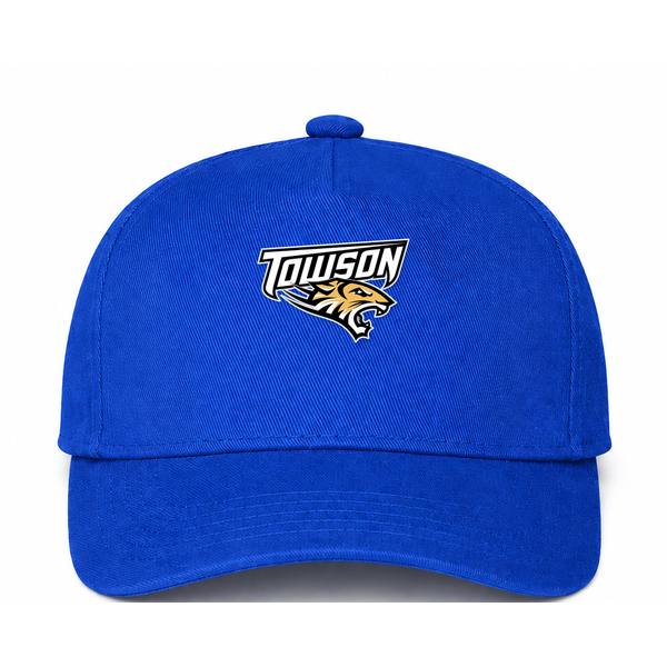 Towson Tigers Logo Blue Dad Baseball Cap Hat