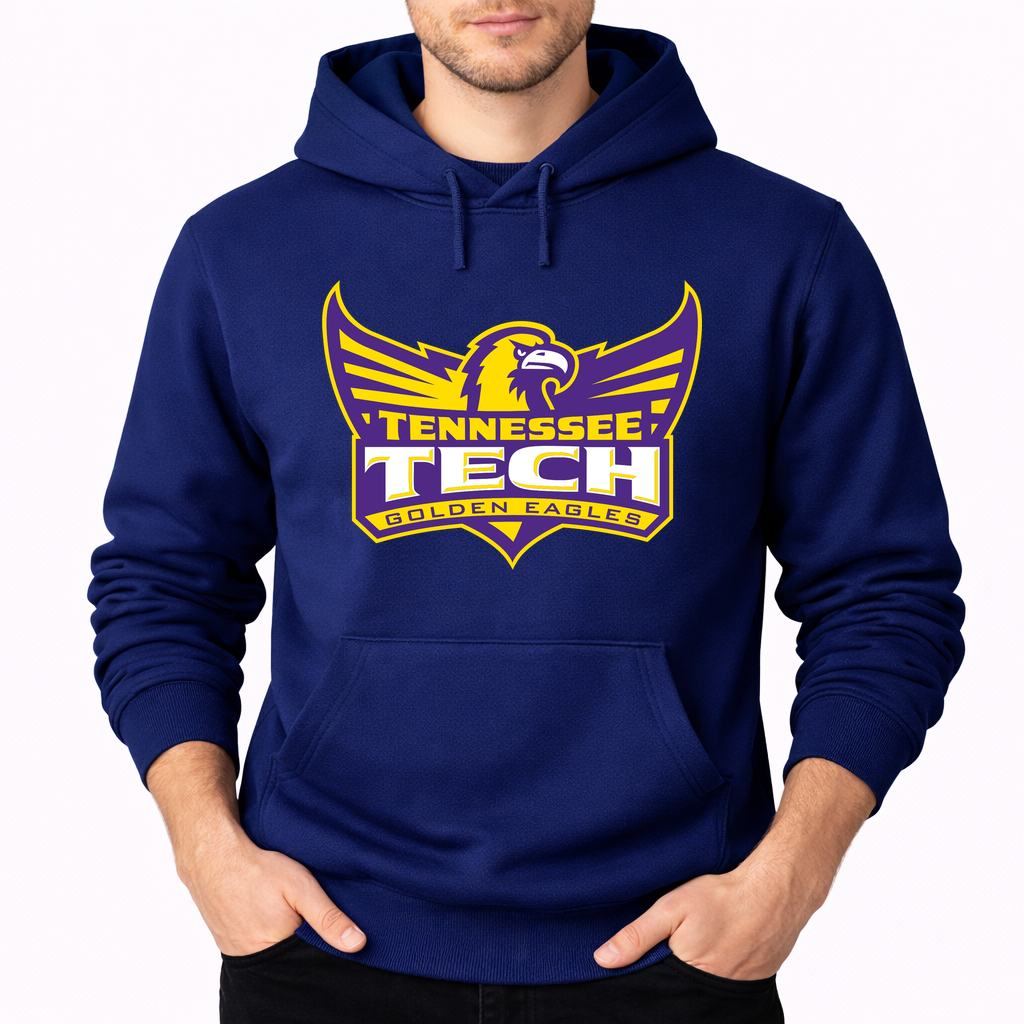 Men's Tennessee Tech Golden Eagles Pullover Hoodie - Navy