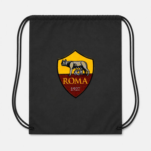 AS Roma FC Drawstring Bag - Black