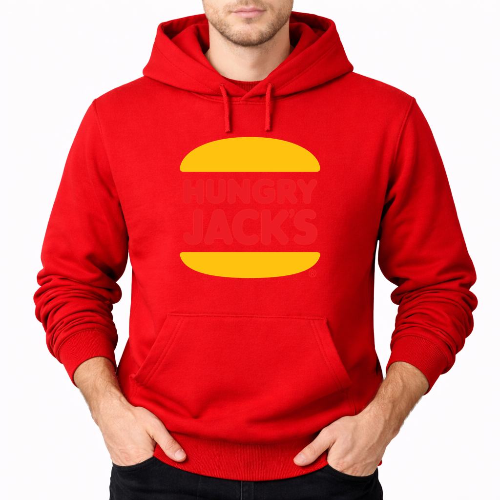 Men's Hungry Jacks Pullover Hoodie - Red