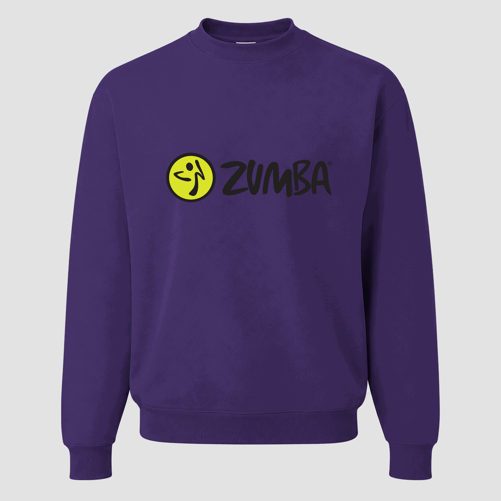 Men's Zumba Fitness Crewneck Sweatshirt - Purple