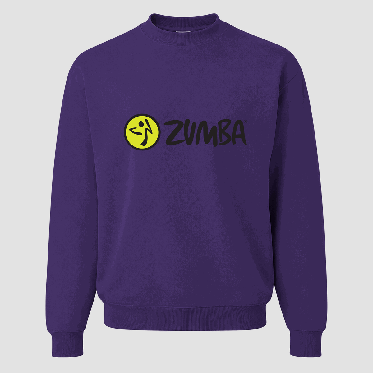 Men's Zumba Fitness Crewneck Sweatshirt - Purple