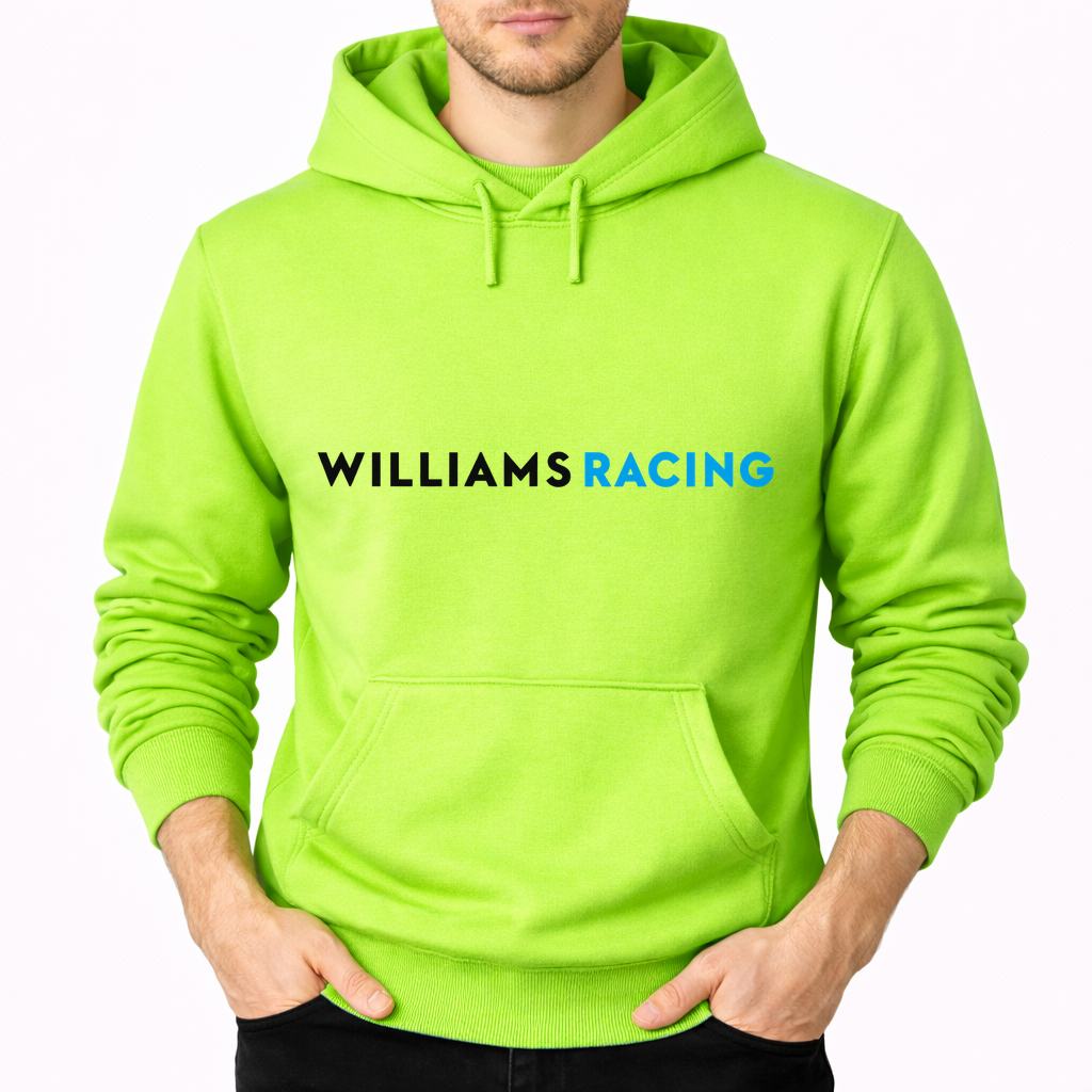 Men's Williams Racing Pullover Hoodie - Lime green