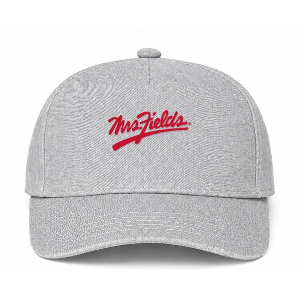 Mrs. Fields Logo Gray Dad Baseball Cap Hat