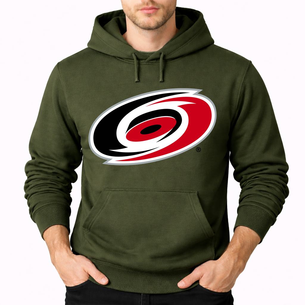 Men's Carolina Hurricanes Pullover Hoodie - Army Green