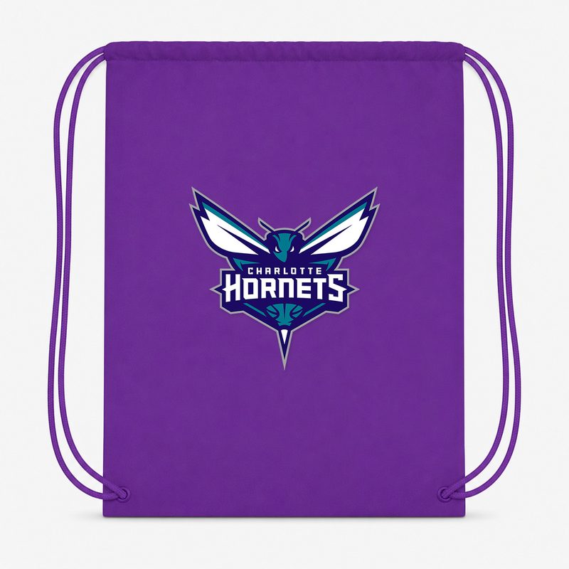 Charlotte Hornets Drawstring Bag - Purple