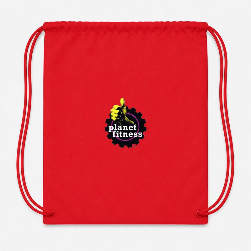 Planet Fitness Drawstring Bag - Red