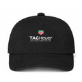 TAG Heuer White Logo Black Dad Baseball Cap Hat
