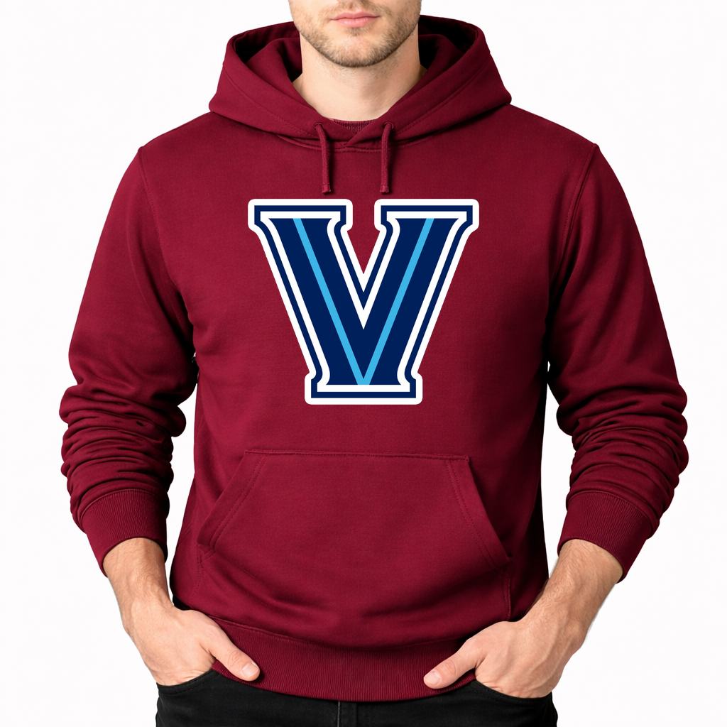 Men's Villanova Wildcats Pullover Hoodie - Burgundy