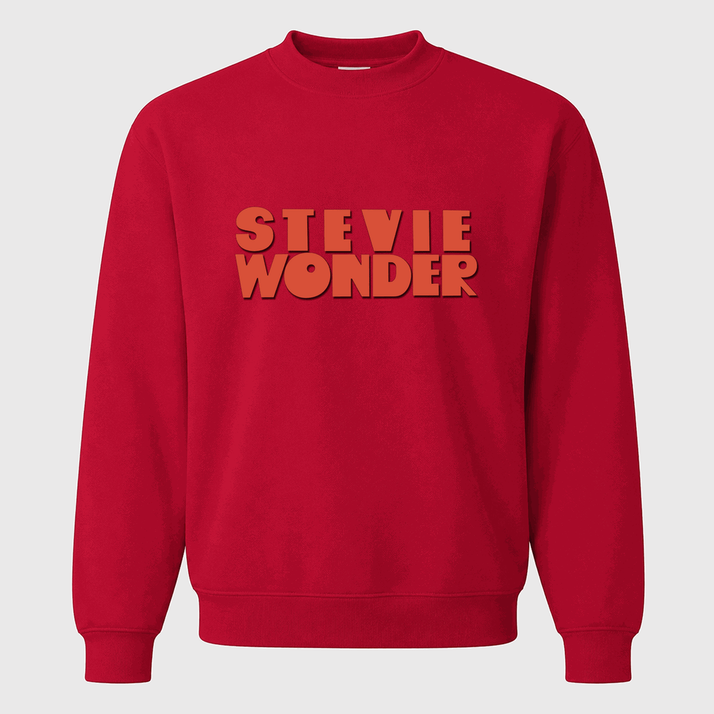 Men's Stevie Wonder Crewneck Sweatshirt - Red