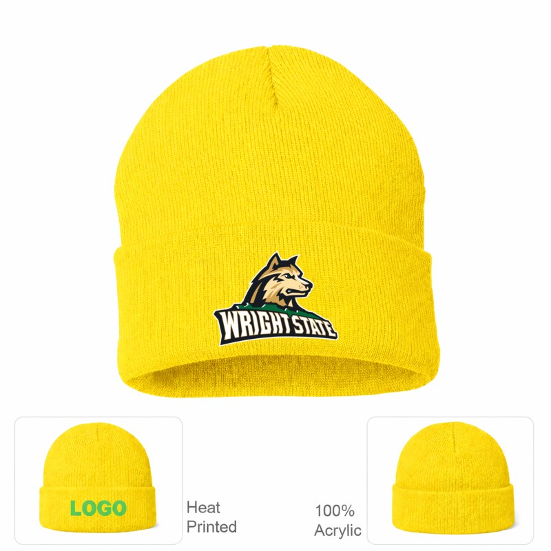 Wright State Raiders Yellow Beanie Hat