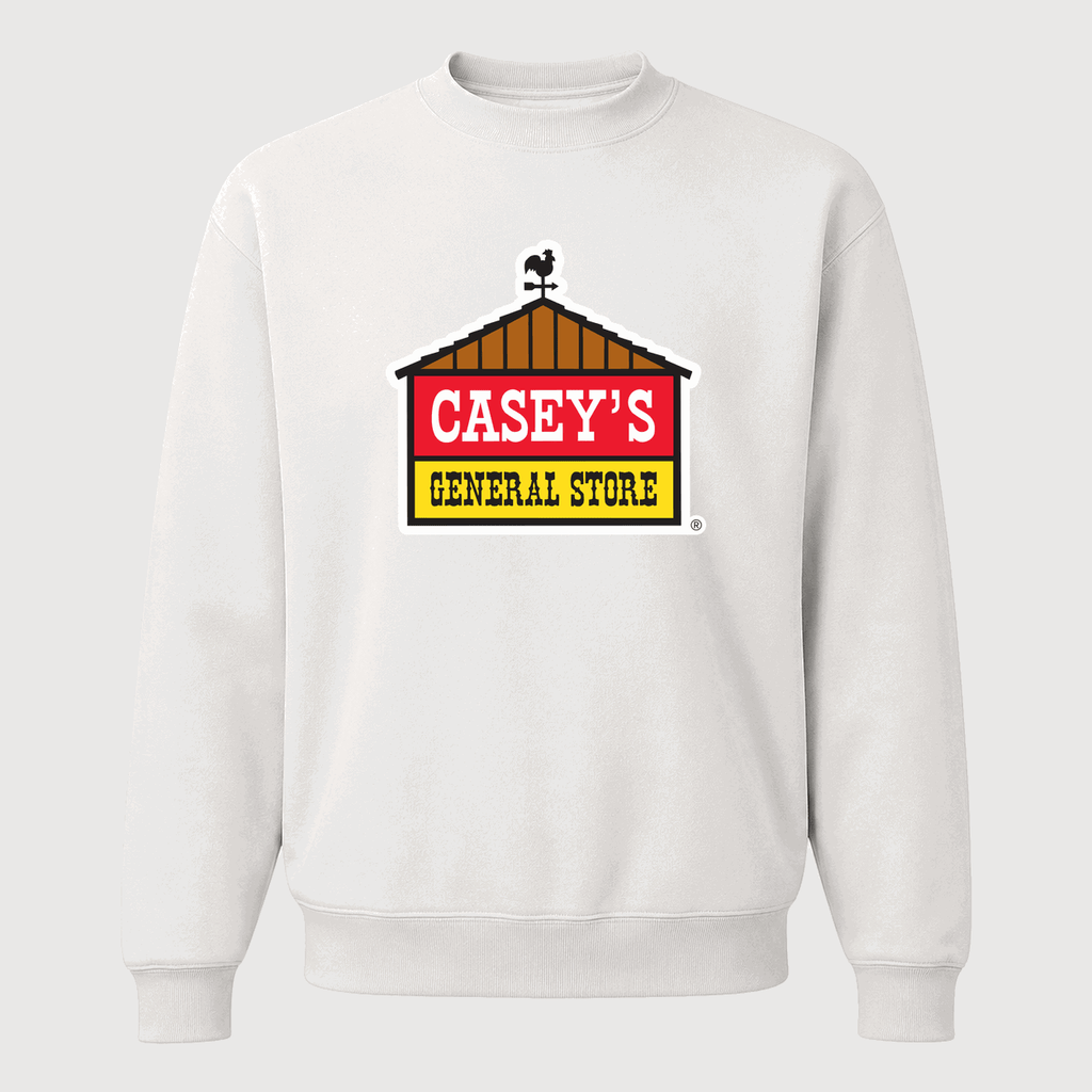 Men's Casey's General Stores Crewneck Sweatshirt - White