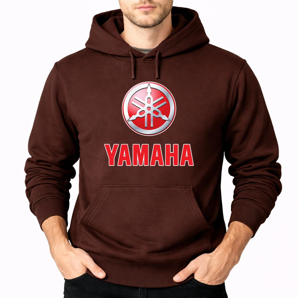 Men's Yamaha Pullover Hoodie - Brown