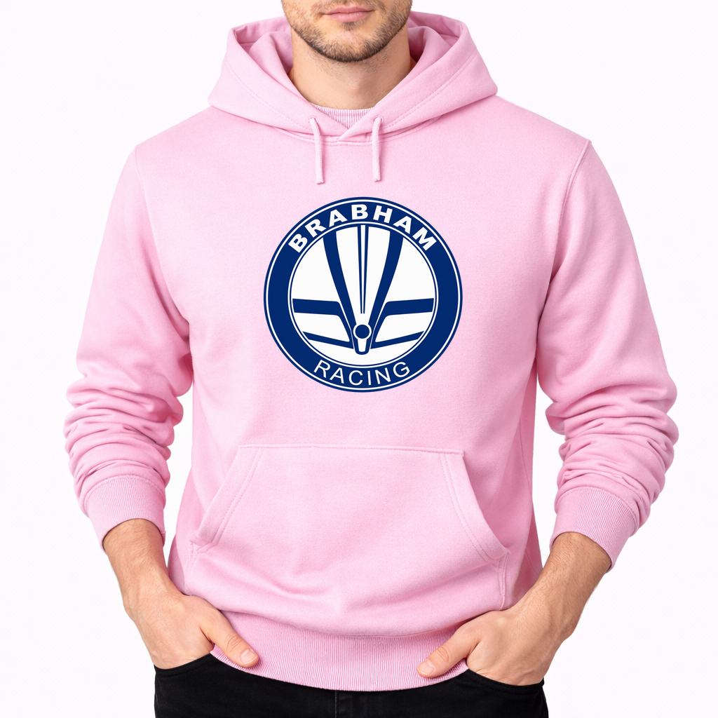 Men's Brabham Racing Pullover Hoodie - Pink