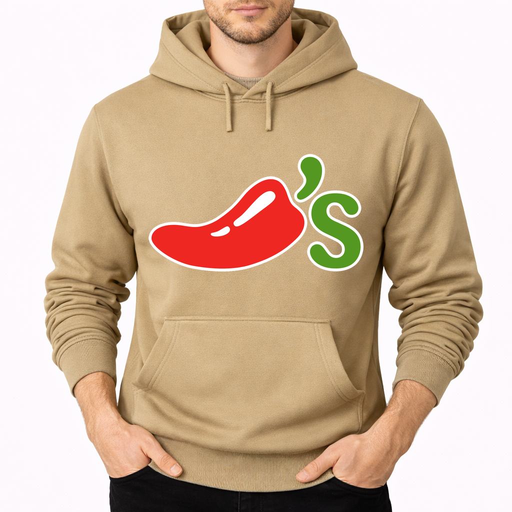 Men's Chili's Pullover Hoodie - Tan