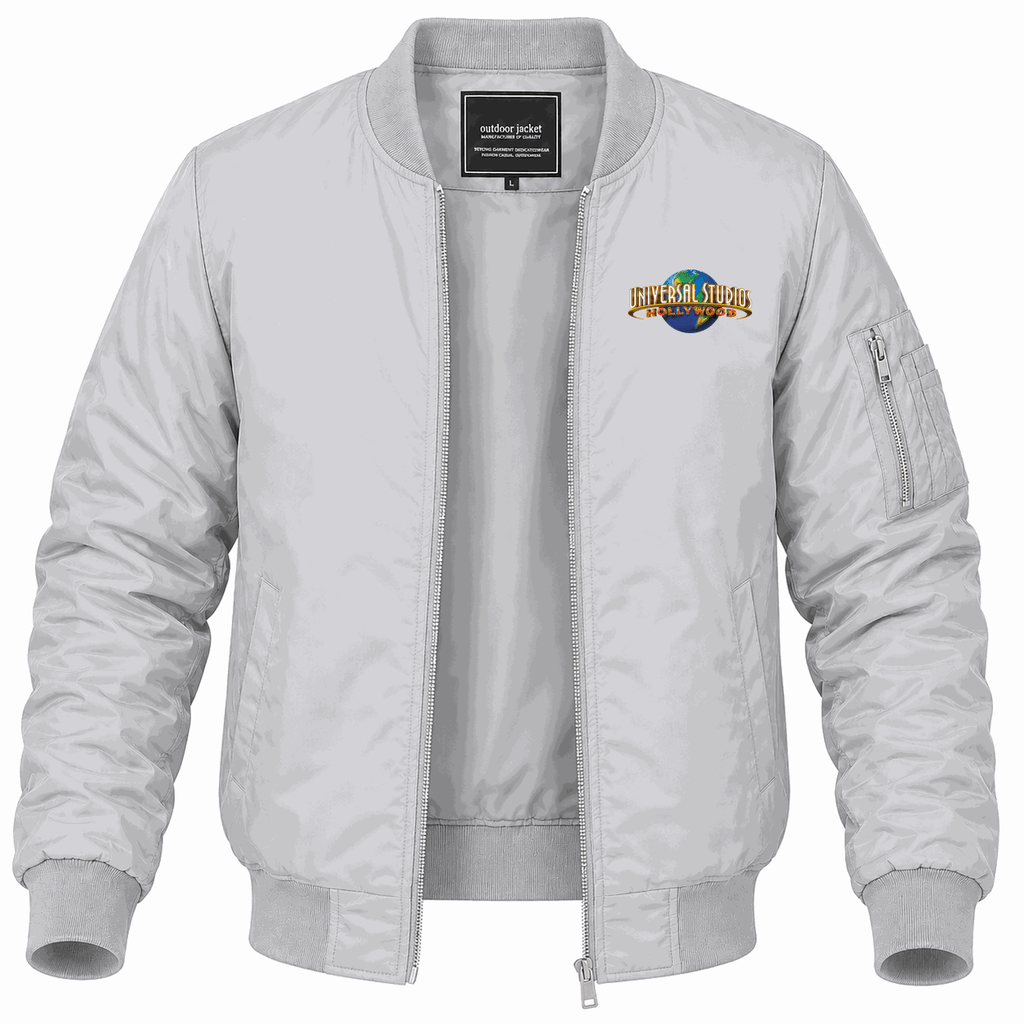 Men's Universal Studios Hollywood Lightweight Bomber Jacket - Gray