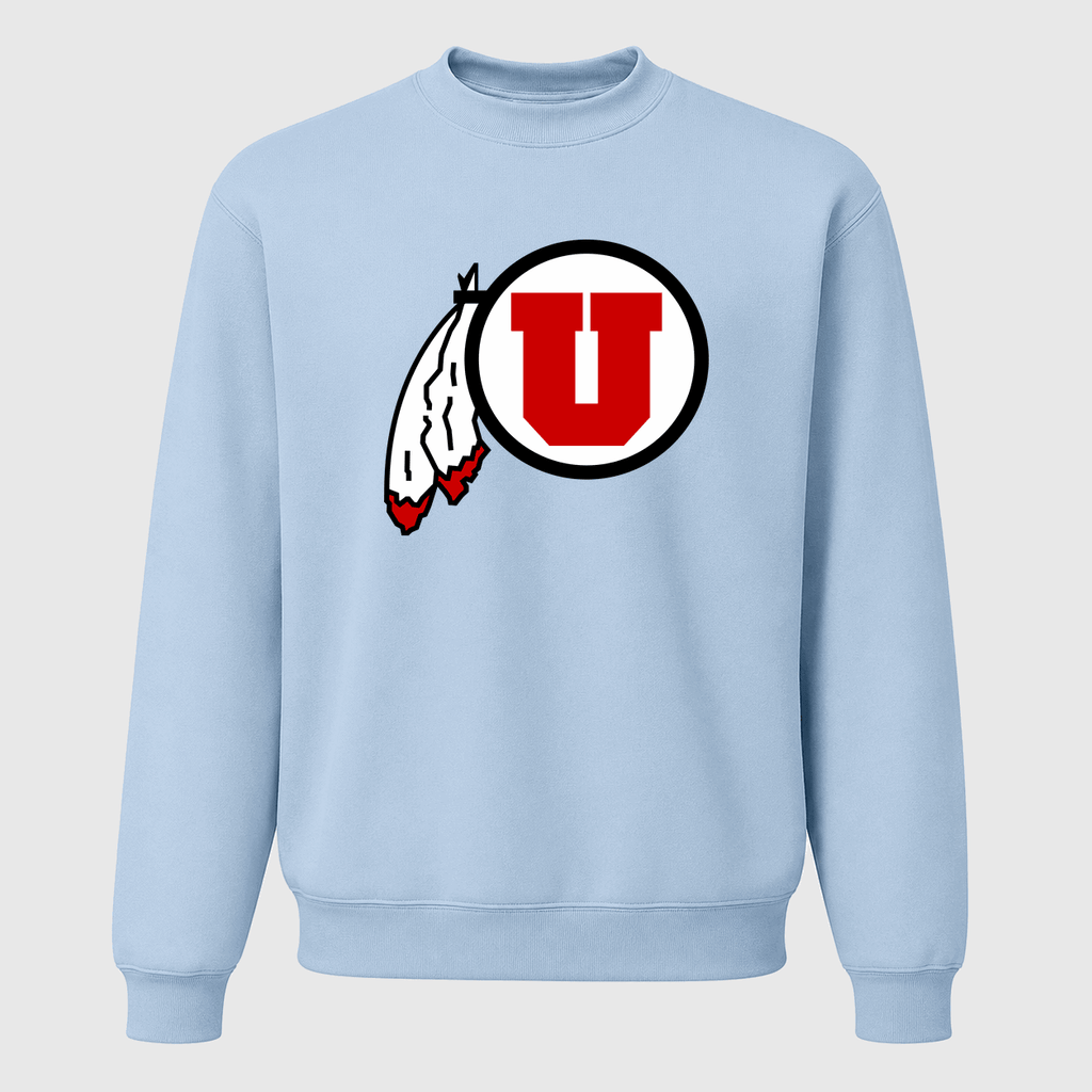 Men's Utah Utes Crewneck Sweatshirt - Sky Blue