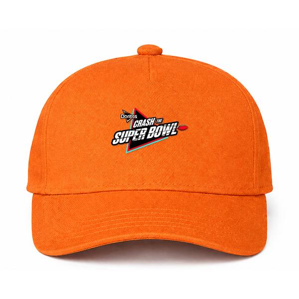Crash the Super Bowl Logo Orange Dad Baseball Cap Hat