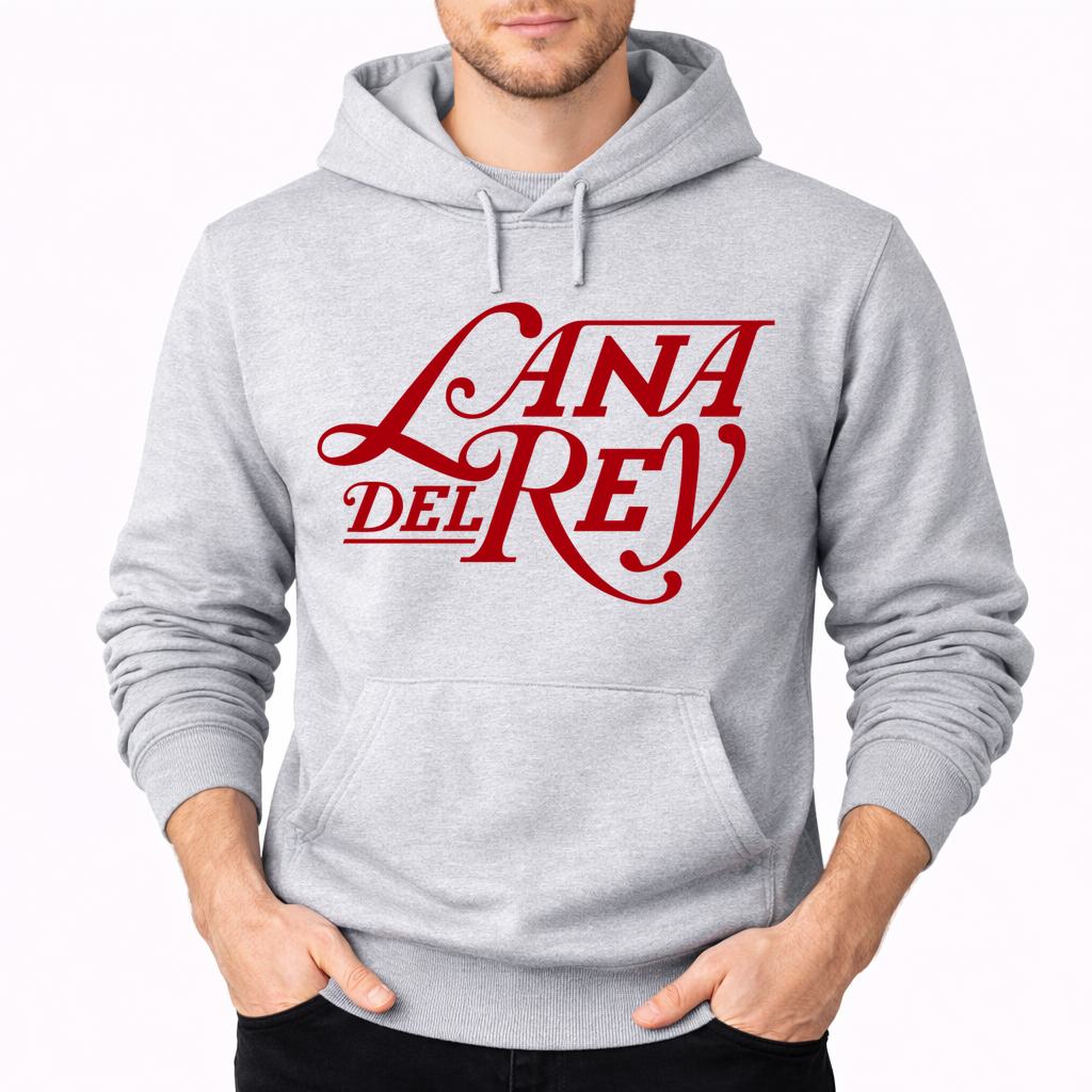 Men's Lana Del Rey Pullover Hoodie - Gray