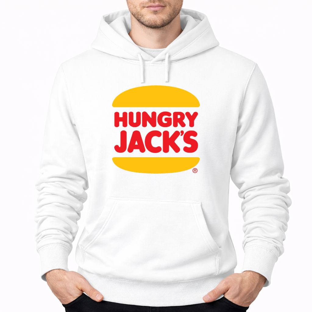 Men's Hungry Jacks Pullover Hoodie - White