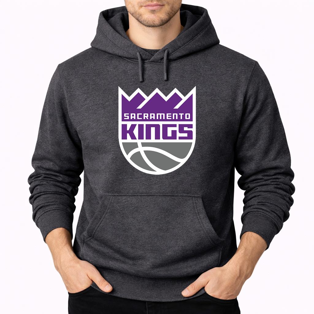 Men's Sacramento Kings Pullover Hoodie - Charcoal