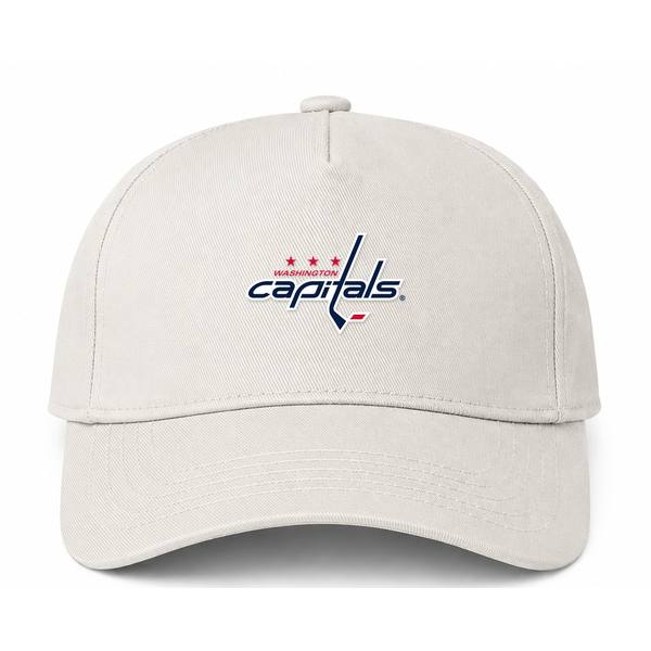 Washington Capitals NHL Logo Beige Dad Baseball Cap Hat