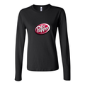 Women's dr pepper logo png transparent 1024x789 Long Sleeve T-Shirt - Black
