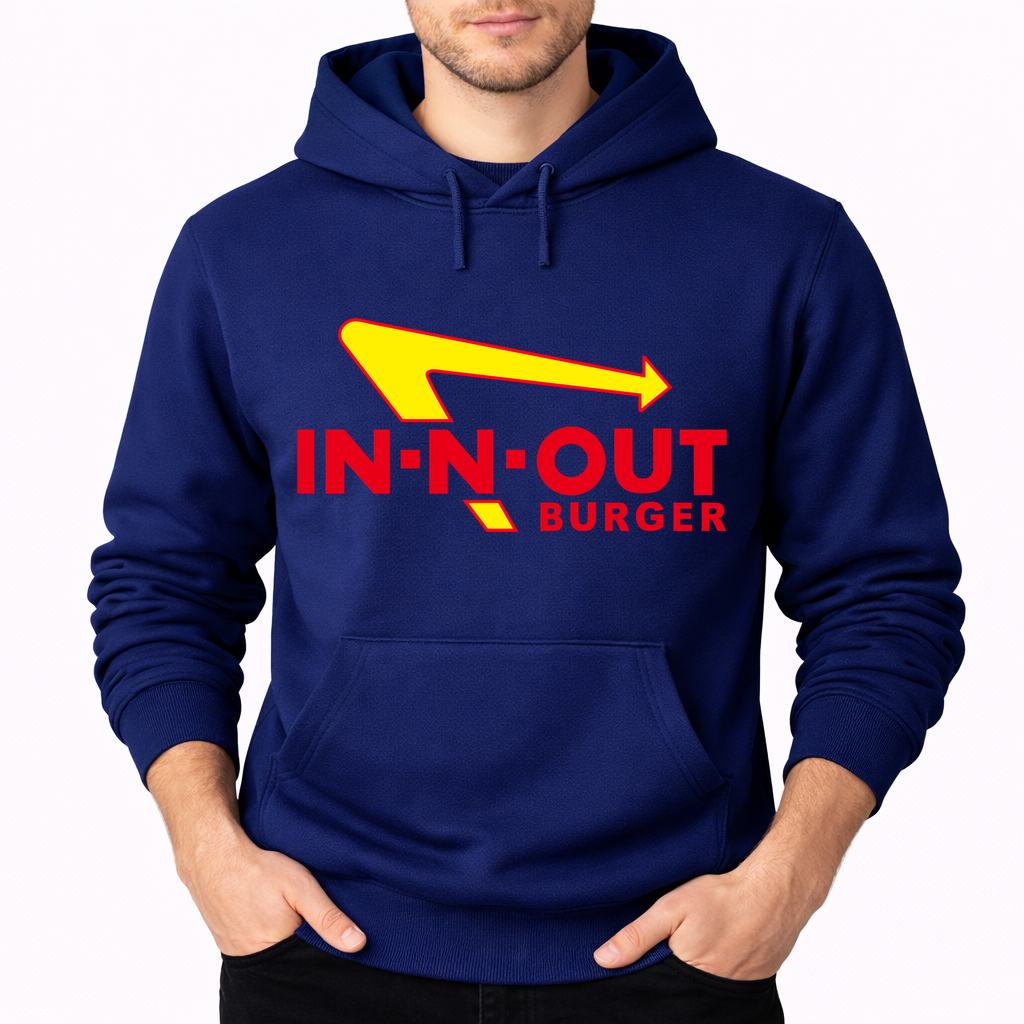 Men's In-N-Out Burger Pullover Hoodie - Navy