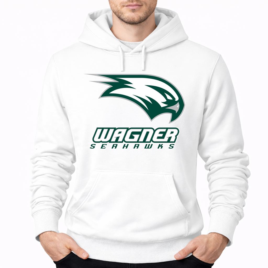 Men's Wagner Seahawks Pullover Hoodie - White