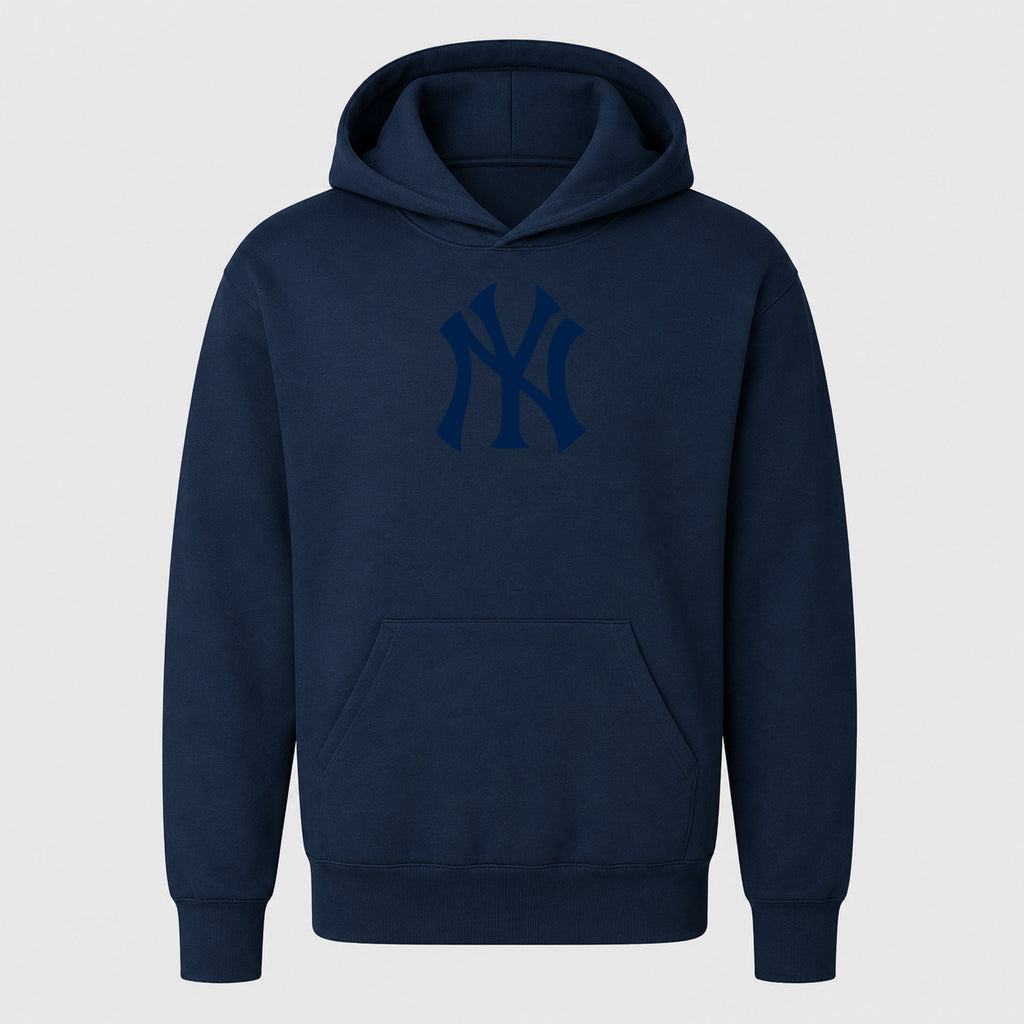 Youth New York Yankees Pullover Hoodie - Navy