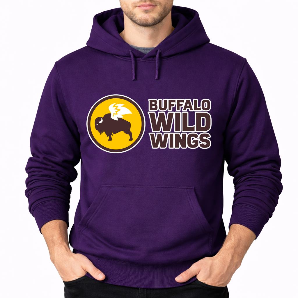 Men's Buffalo Wild Wings Pullover Hoodie - Purple