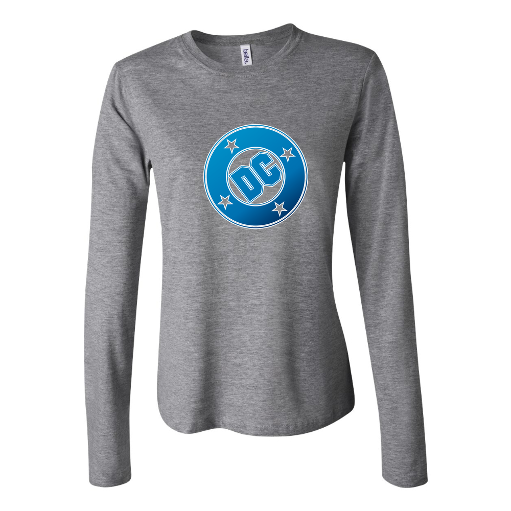 Women's DC Comics Long Sleeve T-Shirt - Gray