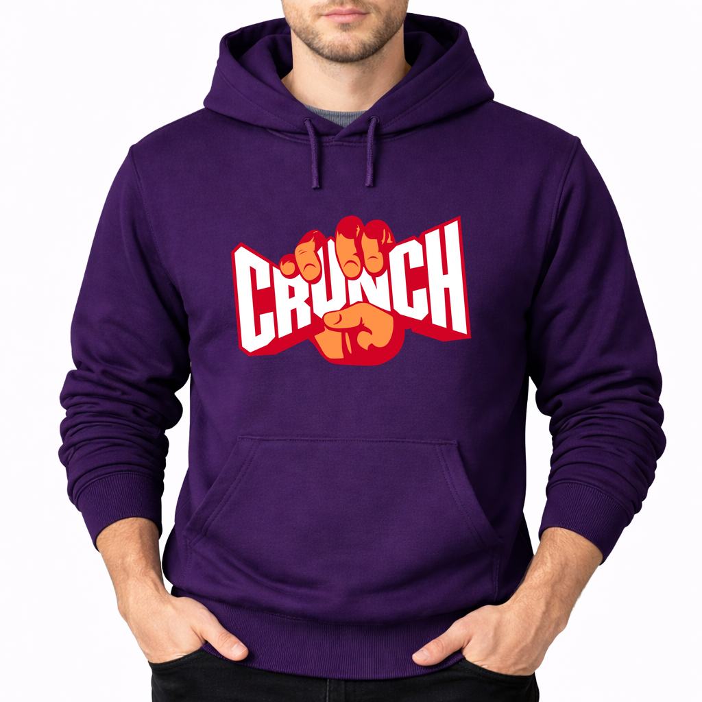 Men's Crunch Fitness Pullover Hoodie - Purple