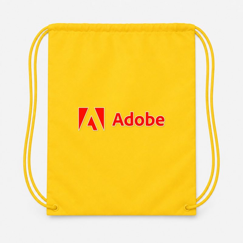 Adobe Corporate Drawstring Bag - Yellow