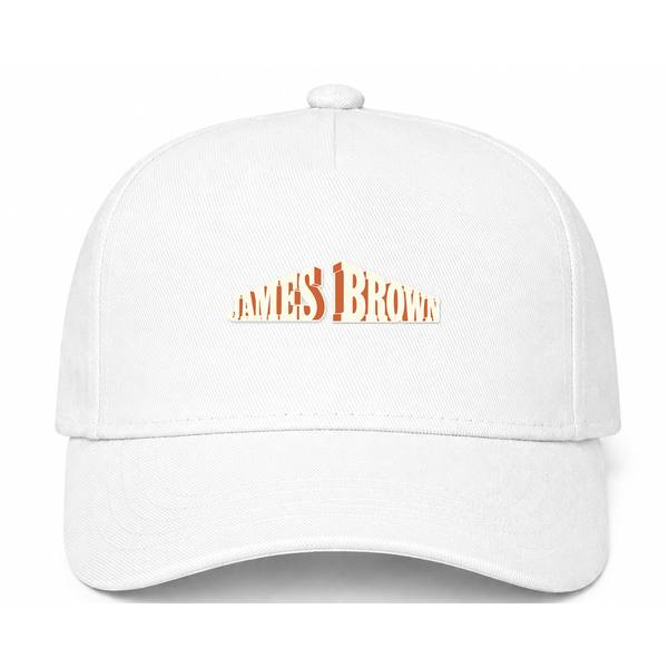 James Brown Logo White Dad Baseball Cap Hat