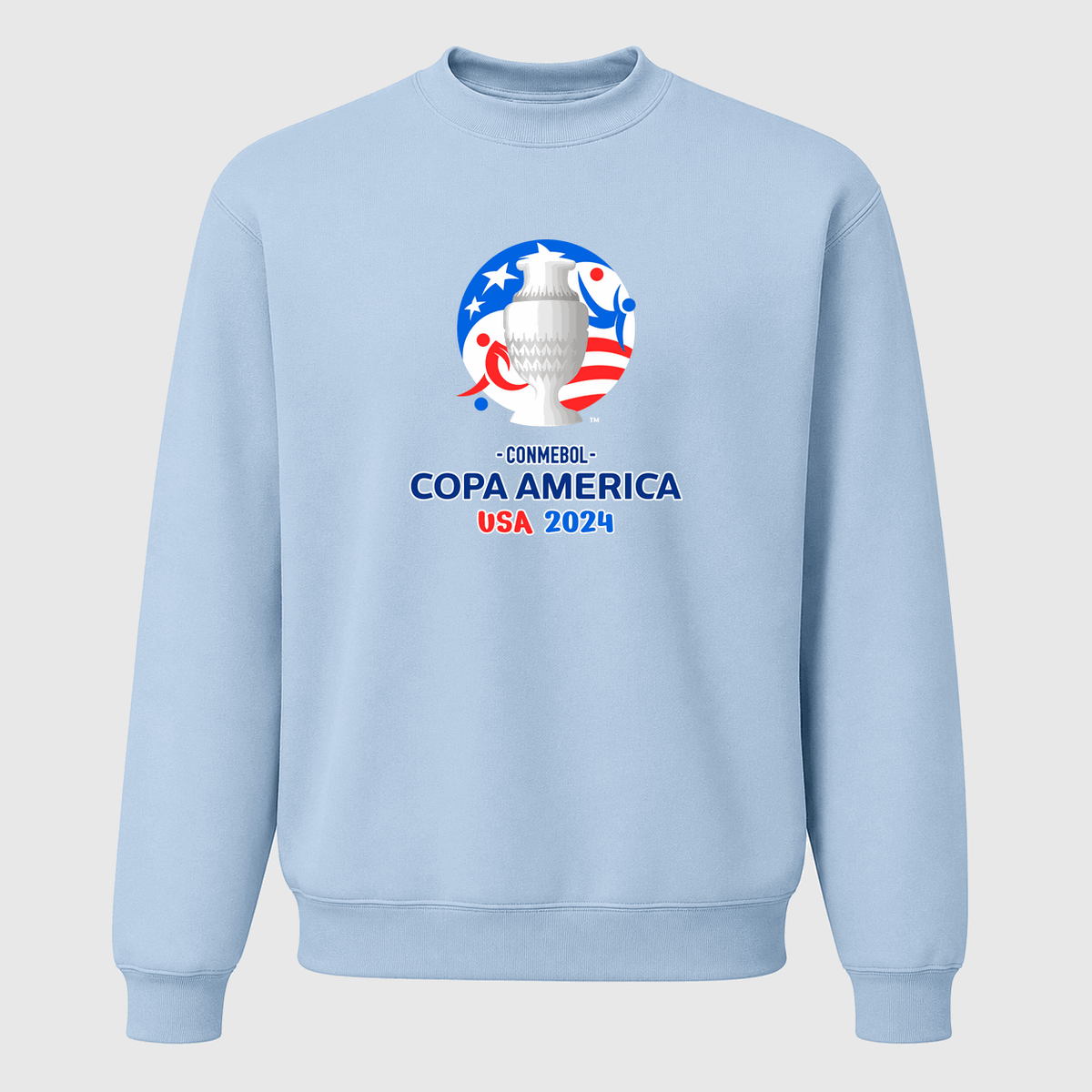 Men's Copa América 2024 Logo Crewneck Sweatshirt - Sky Blue