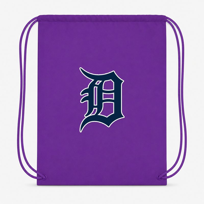 Detroit Tigers Drawstring Bag - Purple