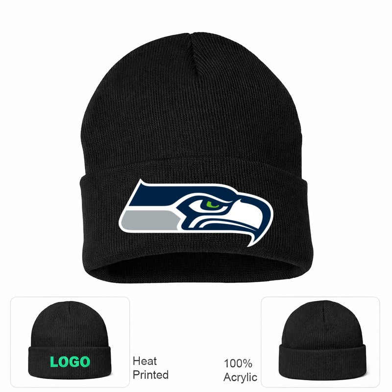 Seattle Seahawks Black Beanie Hat