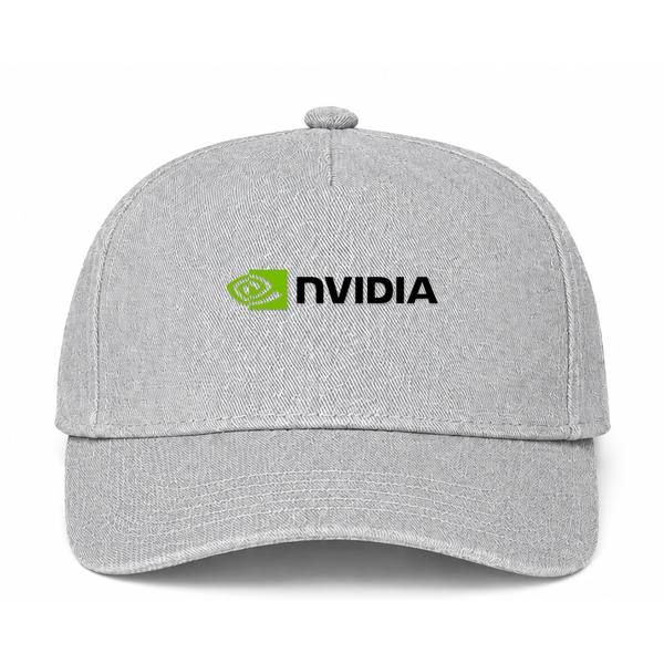 NVIDIA Logo Gray Dad Baseball Cap Hat