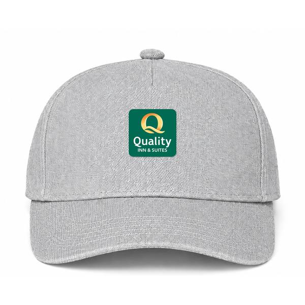 Quality Inn & Suites Logo Gray Dad Baseball Cap Hat