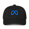 Meta Logo Black Dad Baseball Cap Hat
