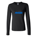 Women's Amgen Logo 500x281 min Long Sleeve T-Shirt - Black