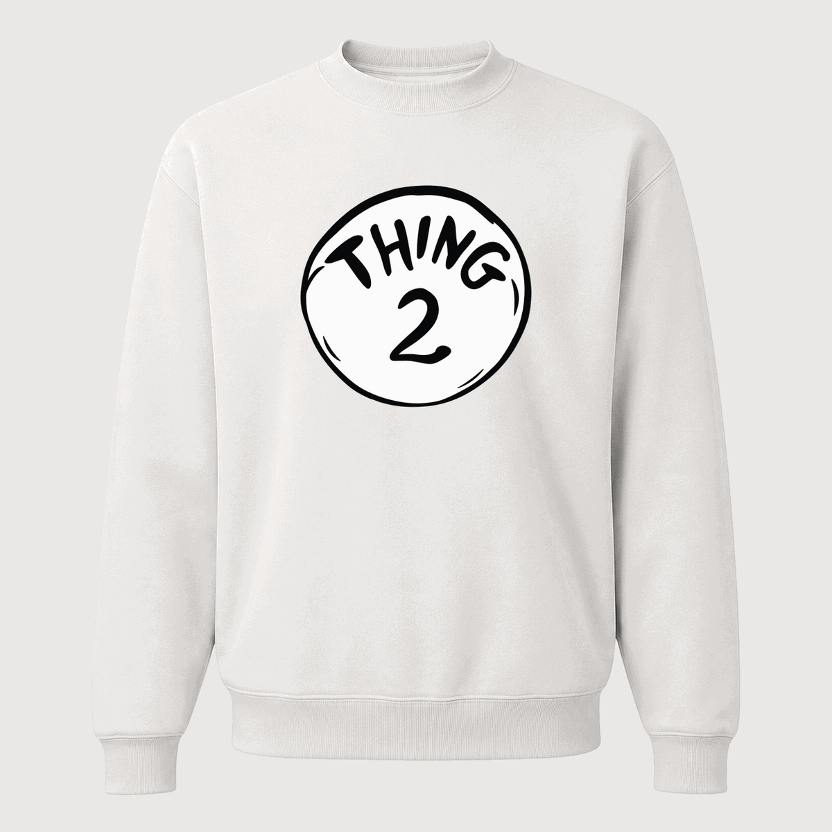 Men's Dr. Seuss Thing 2 Crewneck Sweatshirt - White
