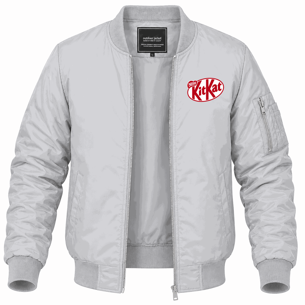 Men's Kit Kat Lightweight Bomber Jacket - Gray