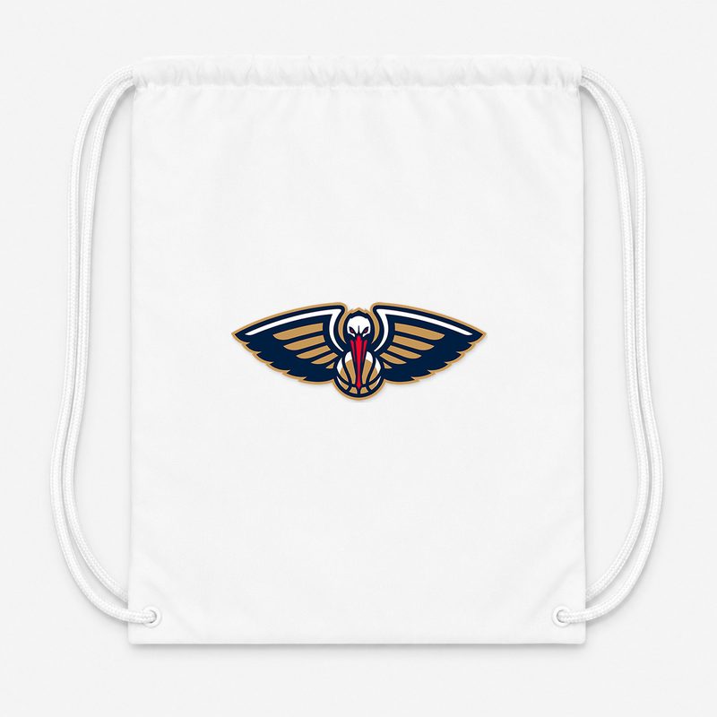 New Orleans Pelicans Drawstring Bag - White