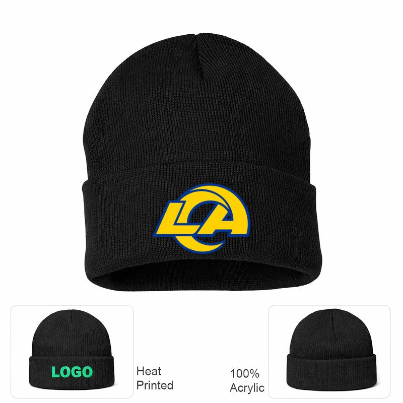 Los Angeles Rams Black Beanie Hat